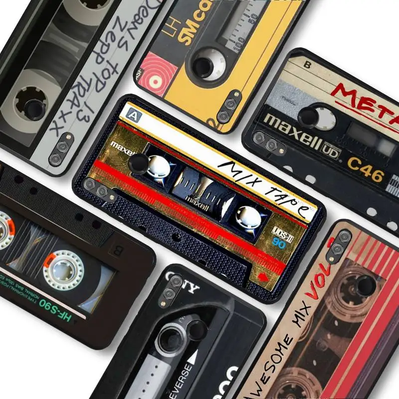 

Vintage Cassette tape retro style Phone Case For Huawei honor10Lite 10i 20 8x 10 Funda for Honor9lite 9xpro Back Coque