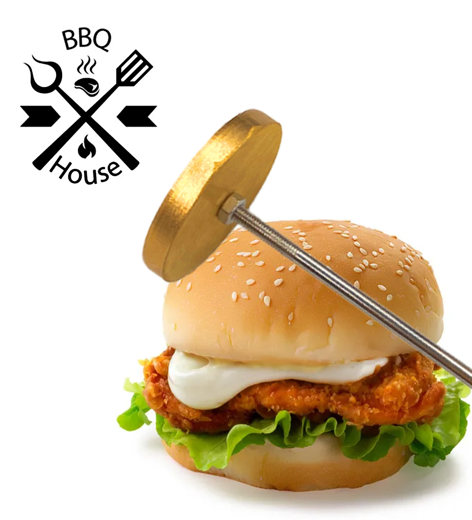 BBQ Branding Iron Personalized Custom Steak For Meat Wood Burning Stamp Gift | Дом и сад