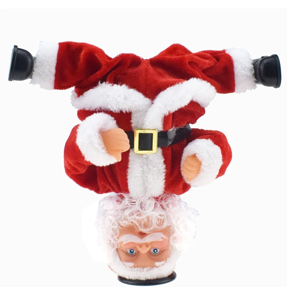 

Rotating Handstand Stunts Santa Claus Doll Electric Music Toy Christmas Gift for Kids B88