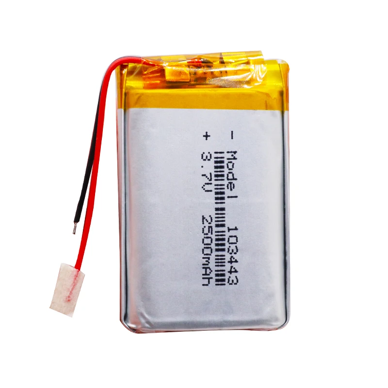 Литий полимерный аккумулятор 3 7 в 2 шт. 103443 2500 мАч игровой автомат MP3 MP4 MP5 литиевый