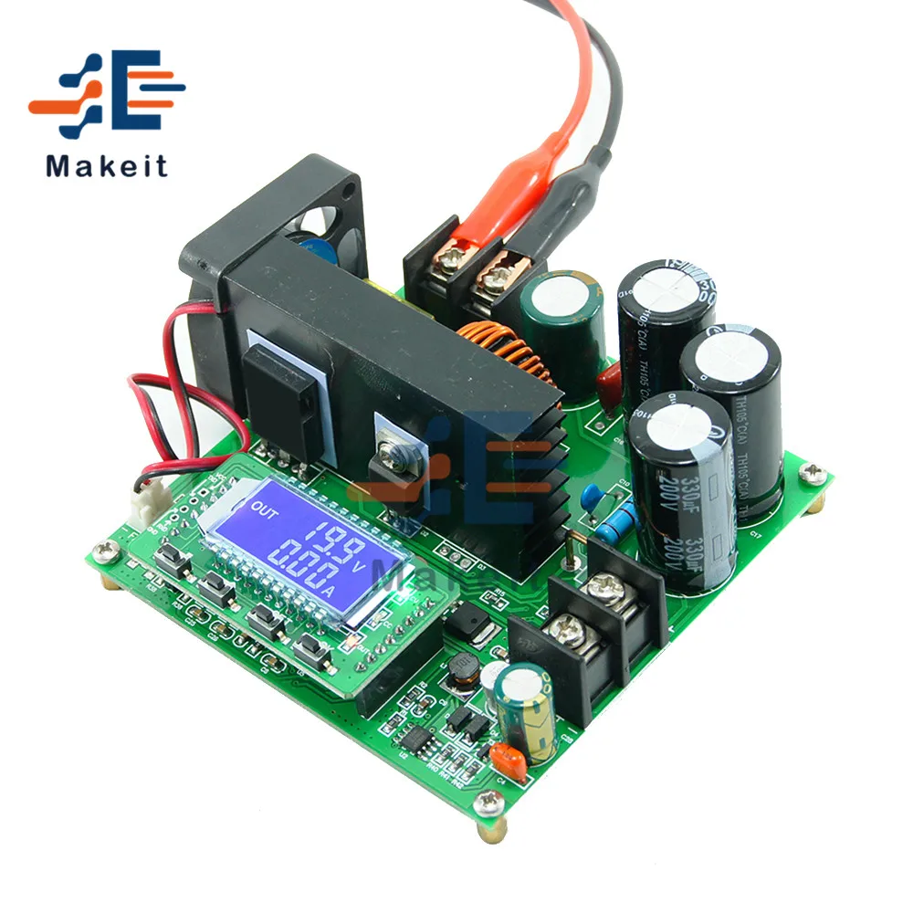 BST900W DC Boost ЖК дисплей Повышающий Модуль питания 8 60 В до 10 120 трансформатор