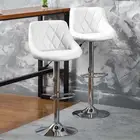 Подъемный барный стул, 1 пара, в современном минималистском стиле, подъемный барный стул, из искусственной кожи утолщенная подушка, удобное домашнее кресло