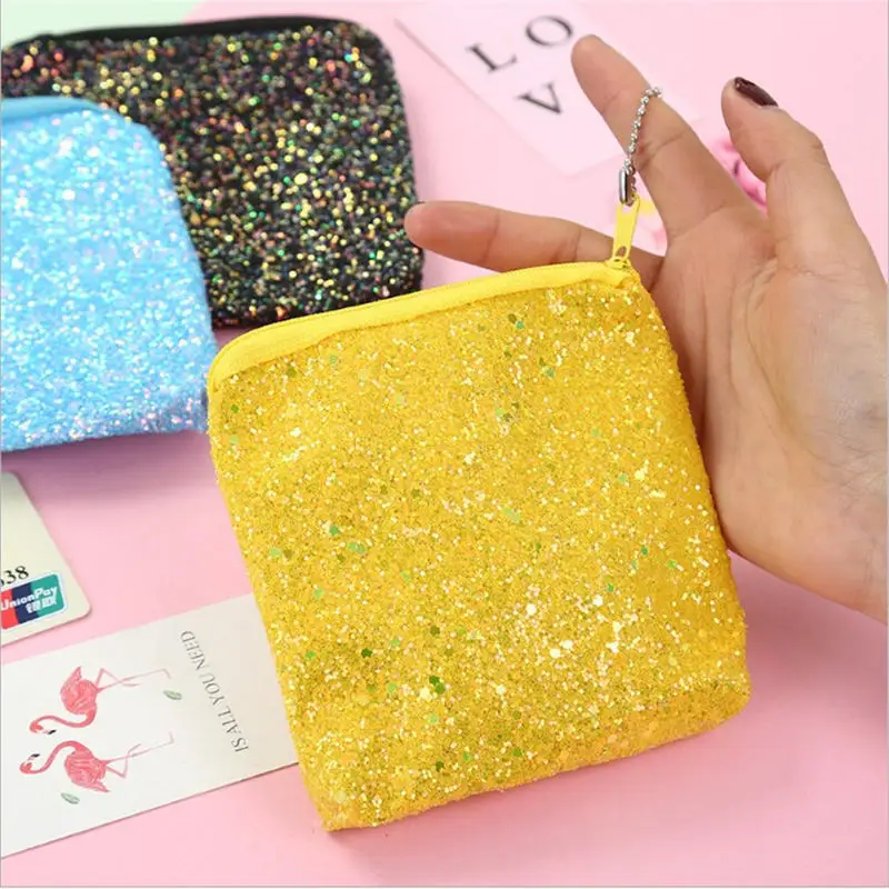 Модный кошелек с блестками и русалочкой мини для девочек сверкающий женская