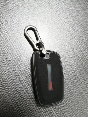 M Style Fine Suede Leather+TPU Car Key Fob Case Cover Holder Protect For BMW 520 525 F10 F30 F18 118i 320i 1 3 5 7 Series X3 X4 |