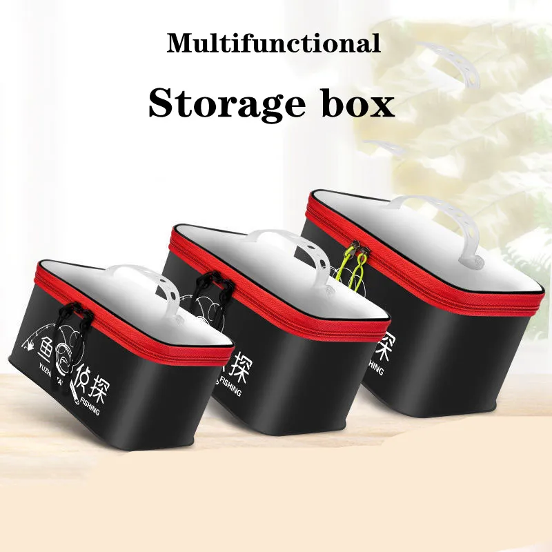 

Portable Multifunction EVA Fishing Bag Live Fishing Box Outdoor High Capacity Fishing Bait Bucket Waterproof Fishbox Storage Bag