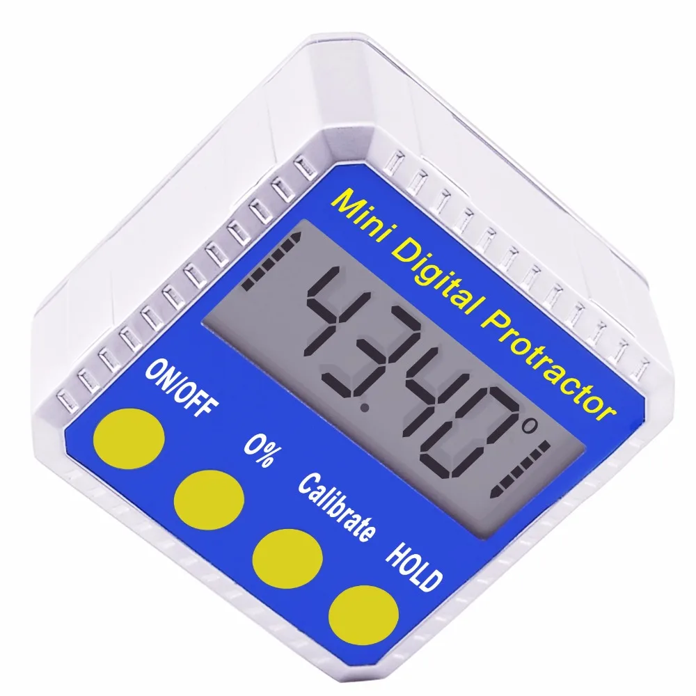 

Digital Angle Gauge Meter Protractor 360 degree Magnets Base Level Slope Bevel Box Inclinometer
