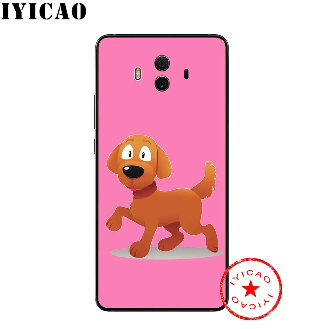 IYICAO розового цвета с рисунком Собака мягкий чехол для huawei Honor 20 10 9 9X 8X 8C 7X 7C 7A 6A Lite