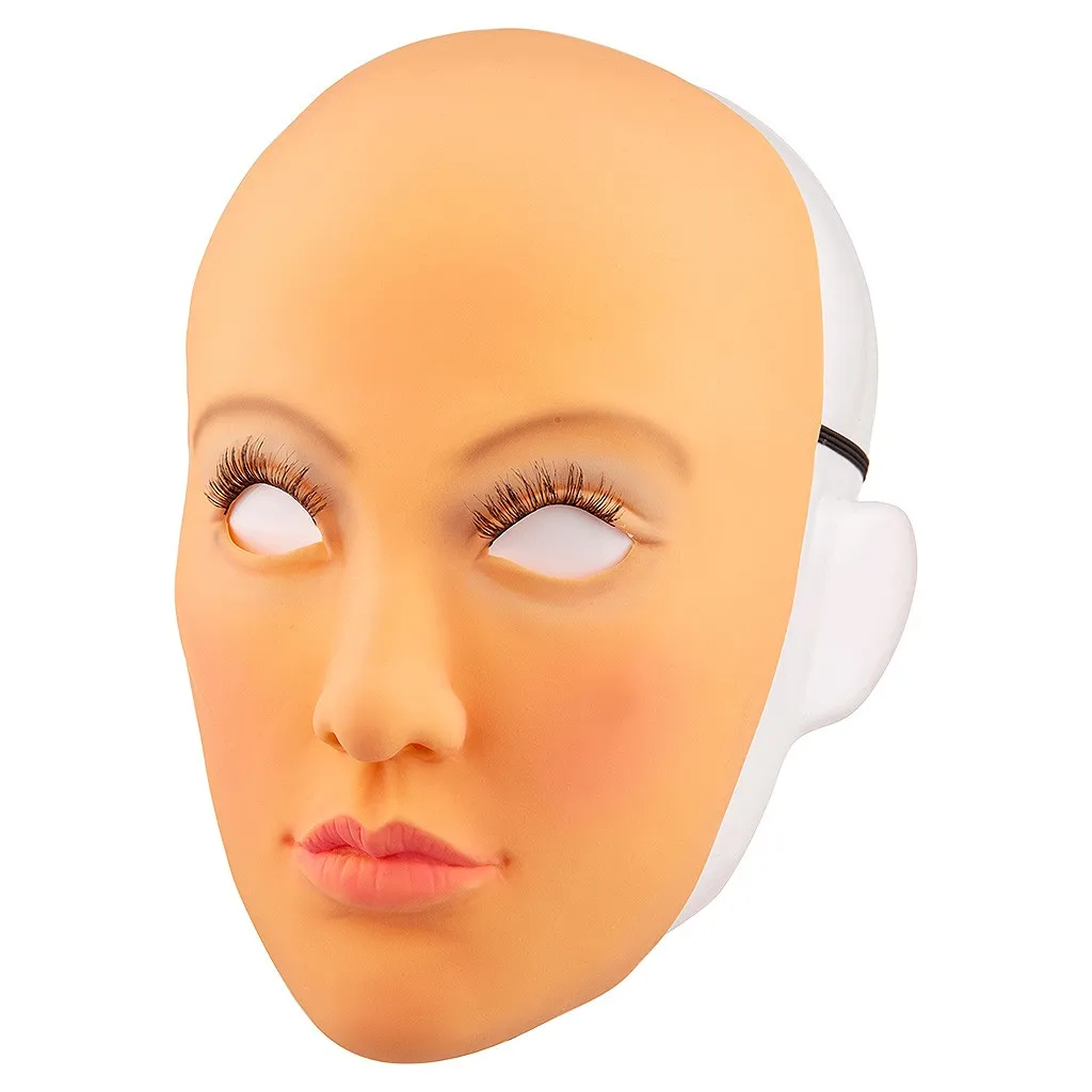 Новинка забавная Реалистичная женская маска на Хэллоуин для лица капюшон