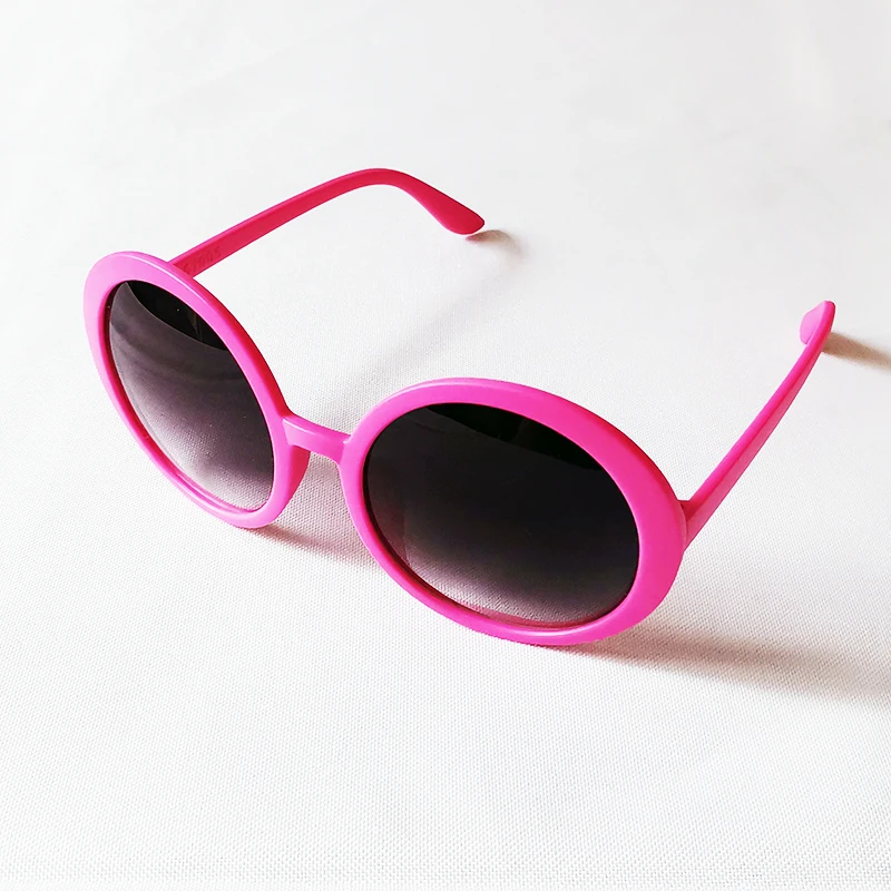 Модные детские девочки солнцезащитные очки Розовая круглая оправа очки Дети Малыш Прекрасный Круглый Принц CK002.