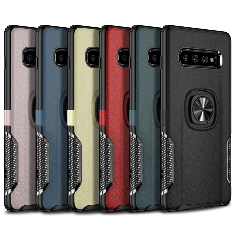 Ударопрочный чехол с магнитным кольцом для samsung S10 Plus S 9 10 A8 силиконовые чехлы для samsung Galaxy S10Plus чехол A 8