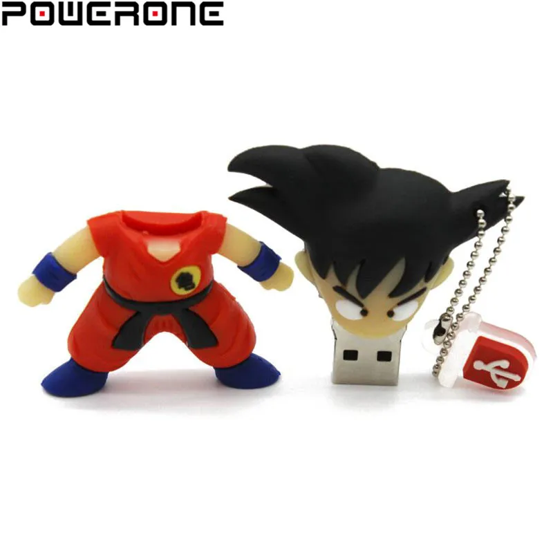 POWEONE продвижение пластиковые dragonball 3d Сон Гоку ручка привод мультфильм USB 2 0 карта