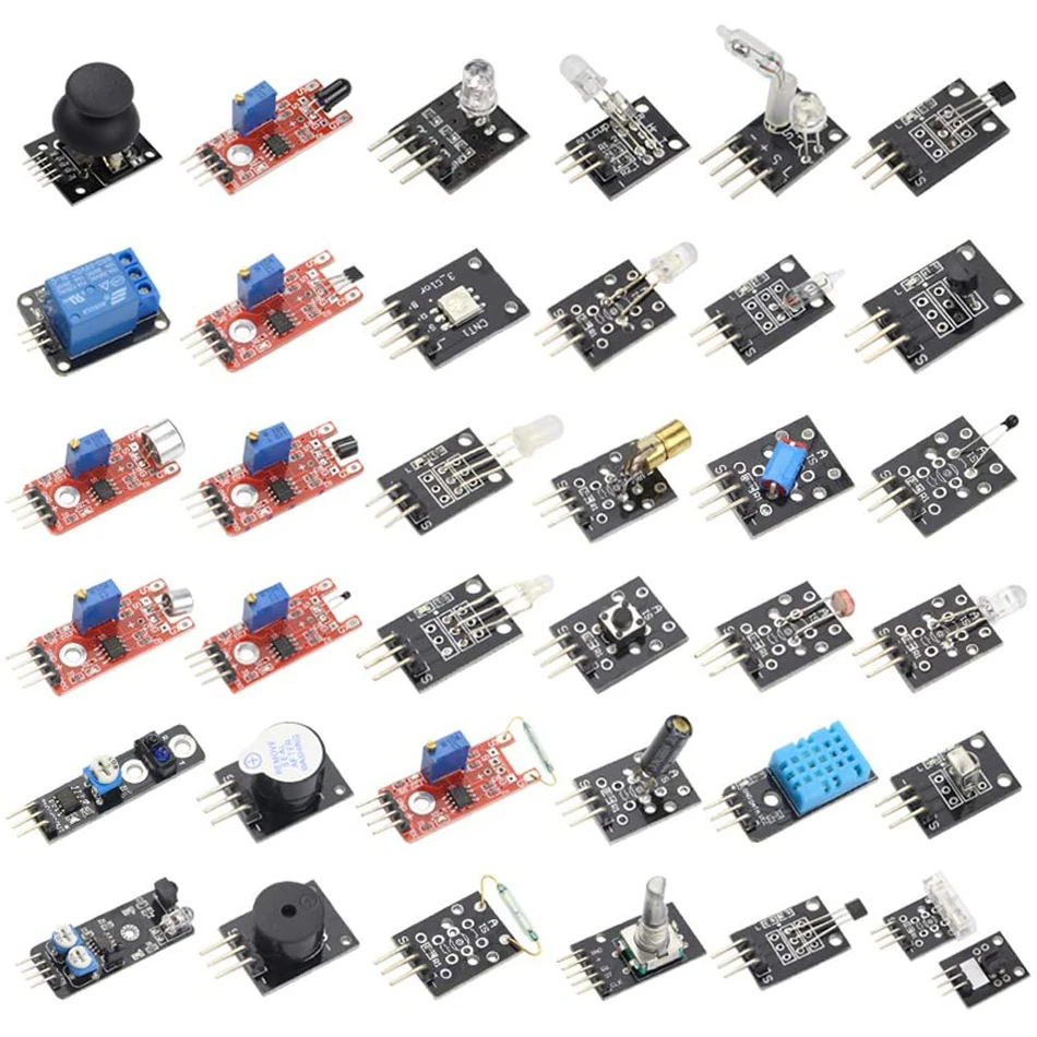 Стартовый набор для Arduino Raspberry pi Sensor 16 в 1 начинающих роботов 45 сенсоров 37 |
