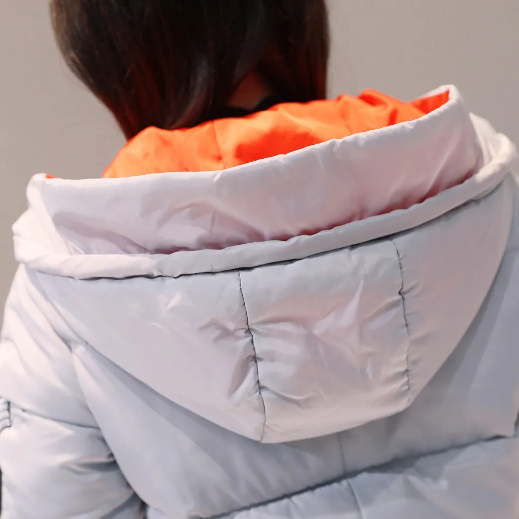 Womail, parkas-mujer-, зимняя куртка, Женское пальто, парка с капюшоном, куртка, Женская хлопковая парка, для женщин, большой размер
