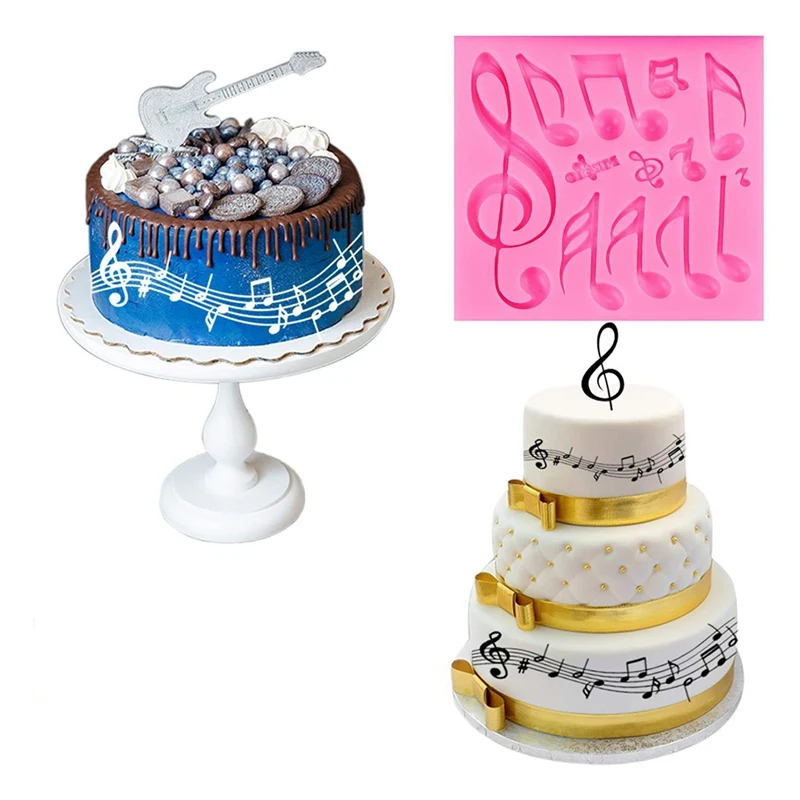 

DIY Cake Molds Musical Note Silicone Mold 3D Fondant Mold Candy Chocolate Baking Tools Cakes Decorating Kitchen Bakeware Molds