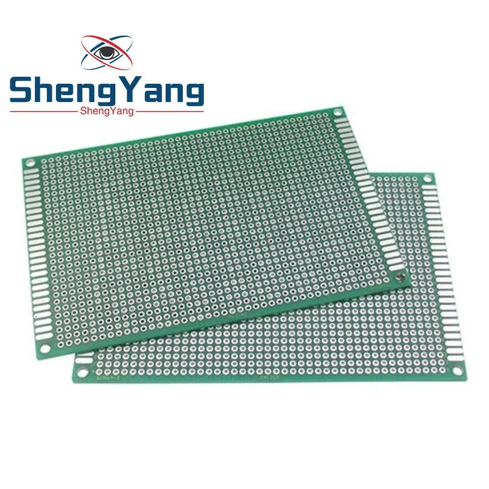 1 шт. 8x12 см 80x120 мм двухсторонний Прототип PCB универсальная печатная плата для Arduino