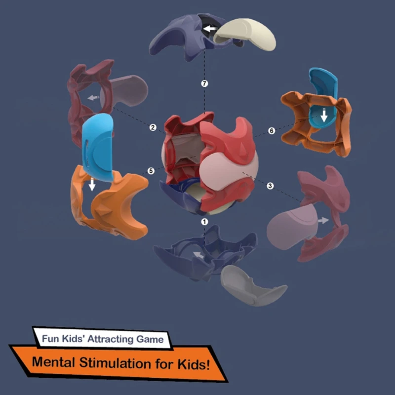 

2021 New Kids Educational Puzzle Toy Building Blocks Assembled Round Coin Money Bank Box Ball Children Early Learning Gifts