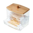 Акриловые ватные палочки держатель для хранения коробка портативный прозрачный макияж ватные палочки косметический контейнер органайзер для ювелирных изделий Чехол # ww