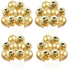 Шары воздушные с конфетти, 30, 40, 50, 60 лет, для дня рождения, шар, воздушный, 10 шт.