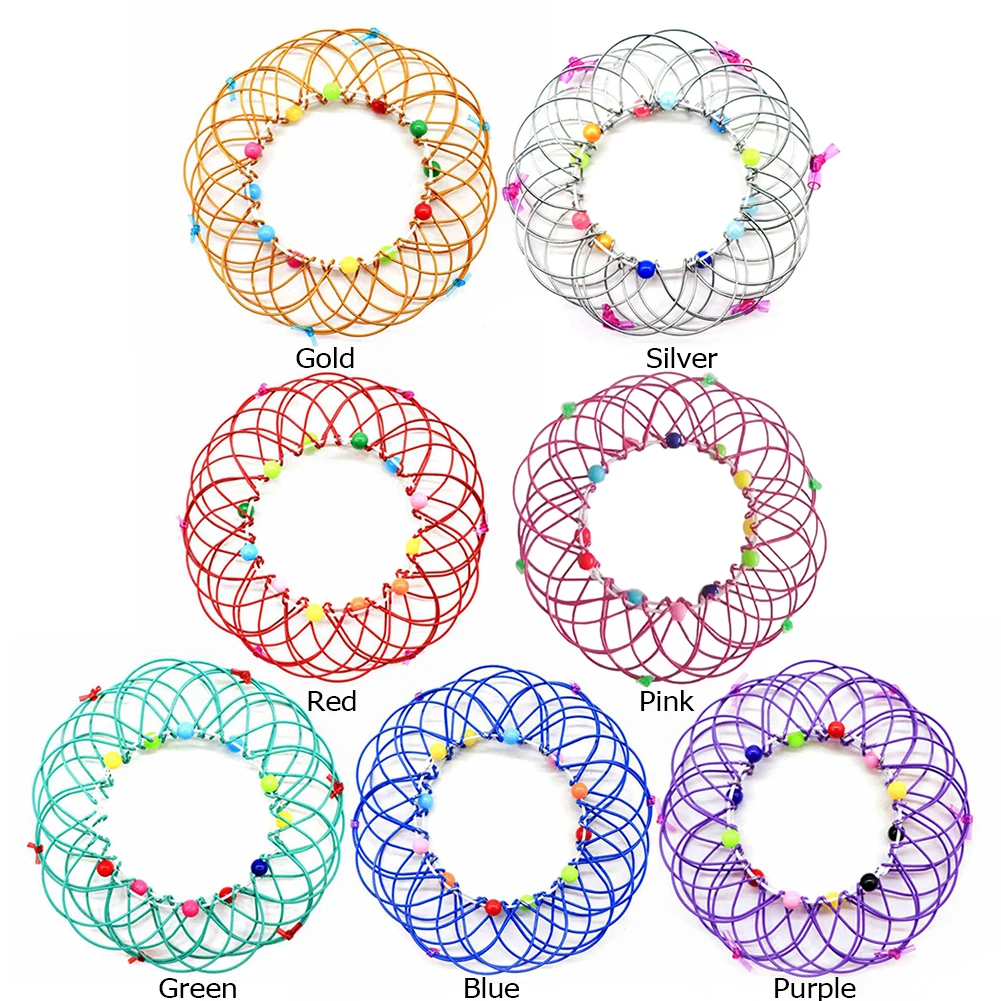 

Adult Children Anti-Stress Toy Mandala Decompression Toys Variety Flower Basket Thirty-Six Softened Steel Ring Fidget Puzzle Toy