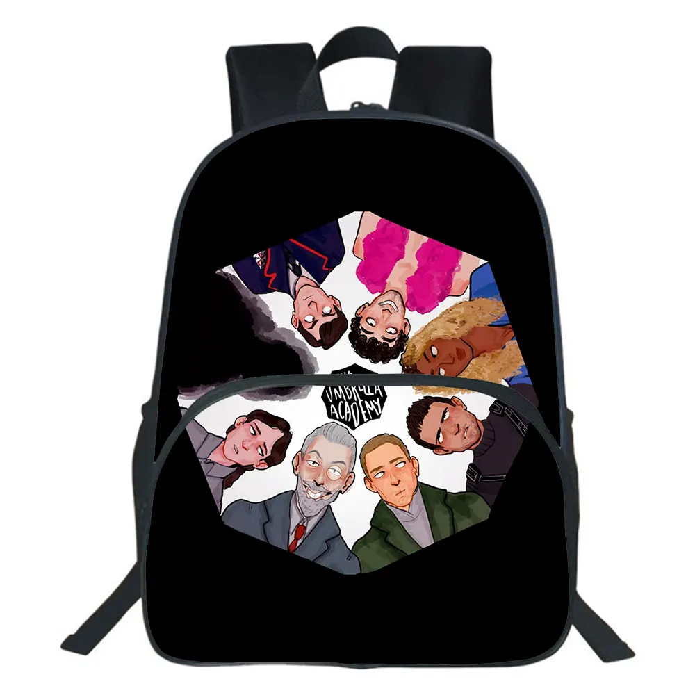 Рюкзак унисекс с принтом зонта, ранец для школы и студентов, сумка для книг для подростков, Женский двухслойный модный ранец с героями мульт...