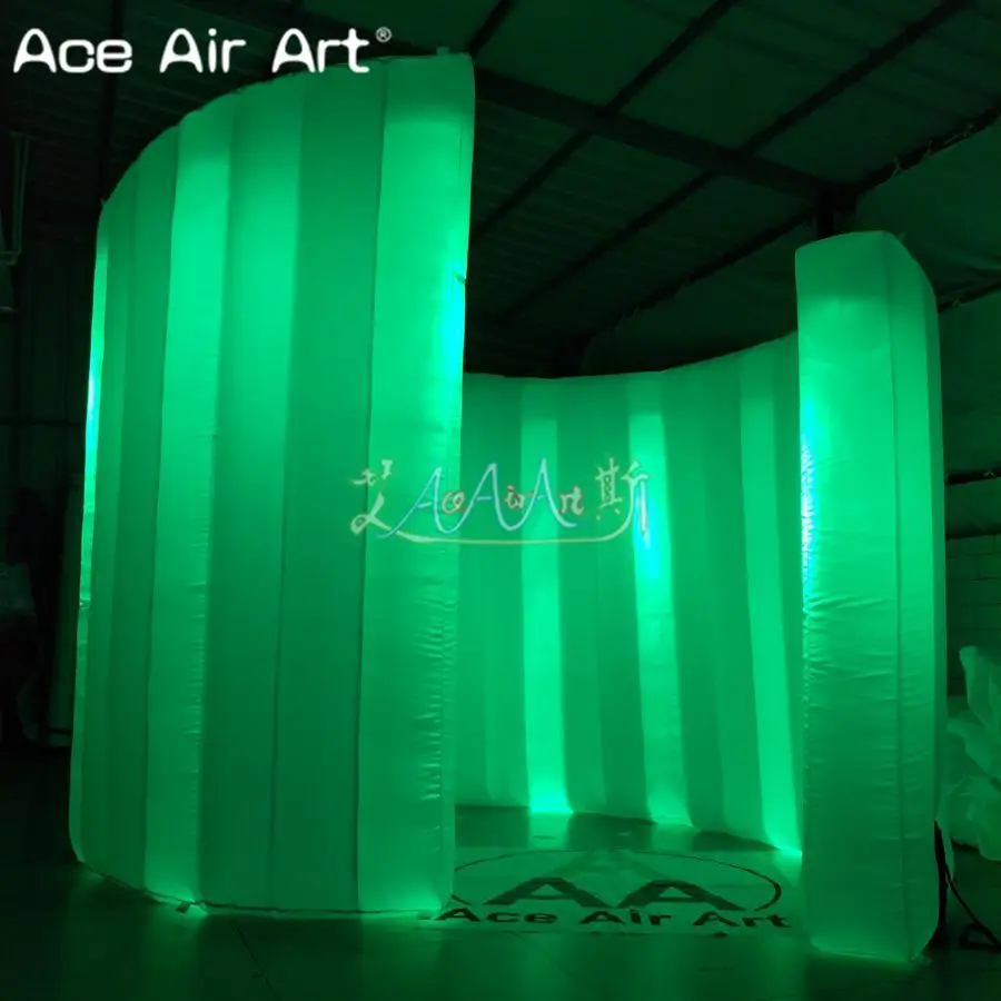 売却 結婚式のイベントやパーティーのためのスパイラルLEDウォールブースの背景,卸売