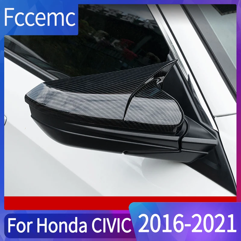 

Car Rearview Mirror Stickers For Honda Civic 10th Waterproof Carbon Fiber Decorative Car Interior Accessories