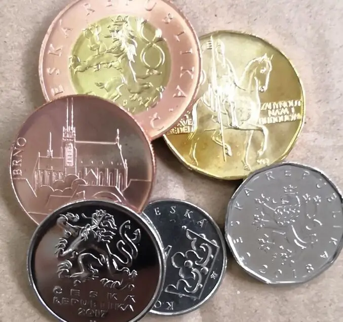 6 PCS SET Czech 100% Real Genuine Comemorative Coin Original Collection | Дом и сад