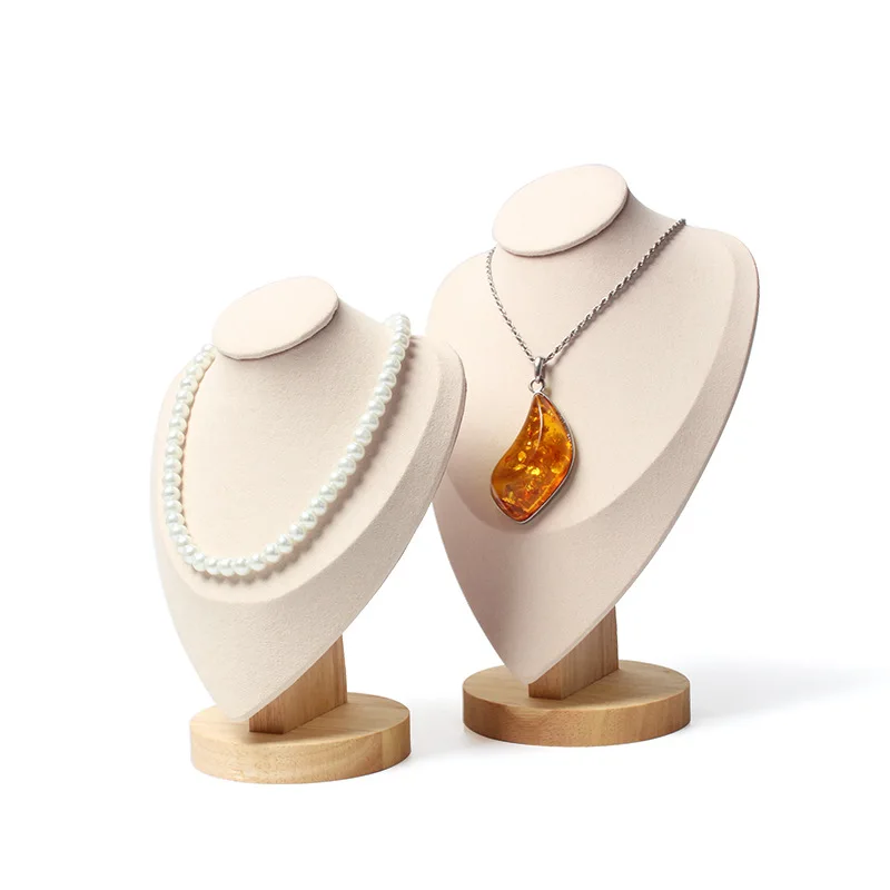 

Сверхтонкая кожаная портретная витрина, стенд для ювелирных изделий, подставка для украшений на шею, реквизит для украшений, простой и изысканный