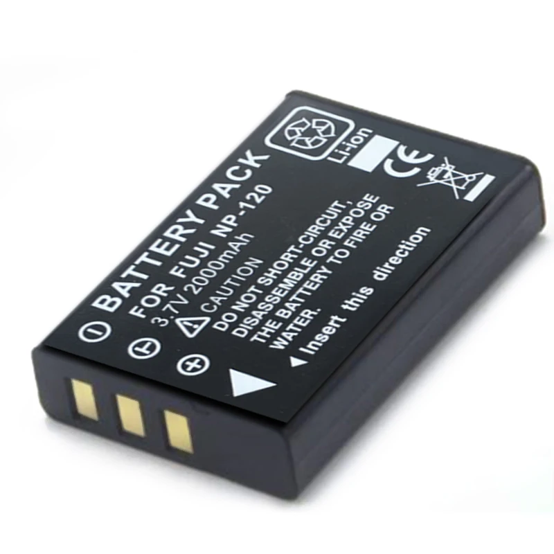 

2000mAh NP-120 NP 120 3.7V Camera Battery for Fuji NP120 Pentax DL17 Kyocera-Contax BP1500 RICOH DB-43 FinePix F11 M603 bateria