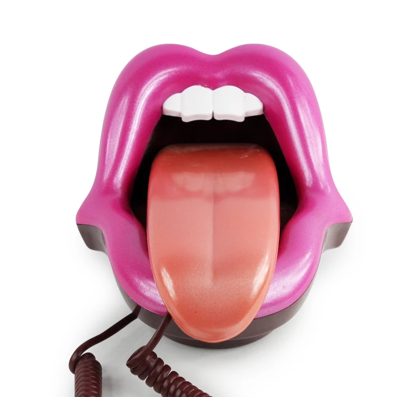 Домашний Телефон проводной стационарный телефон с розовыми губами для отеля