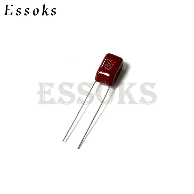 

10PCS 100V105J 1UF Pitch 5mm 1000NF 100V 105 105J CBB Polypropylene film capacitor