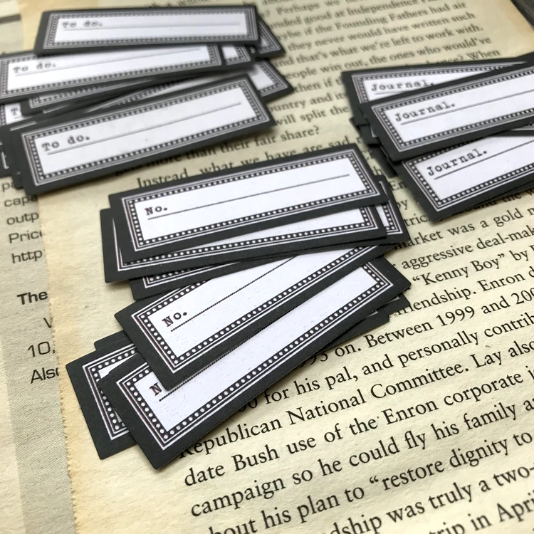 Бумажные наклейки KSCRAFT для самостоятельного изготовления журналов записок