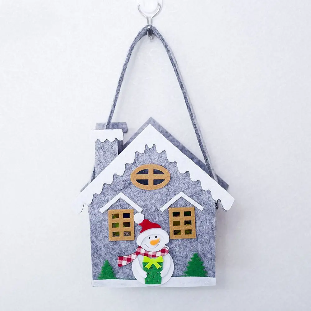 1 шт. милые фетровые рождественские подарочные пакеты мини для праздника