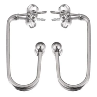 10pcs lot silver stainless steel hypoallergenic earrings hooks diy earring for women jewelry making supplies wholesale items