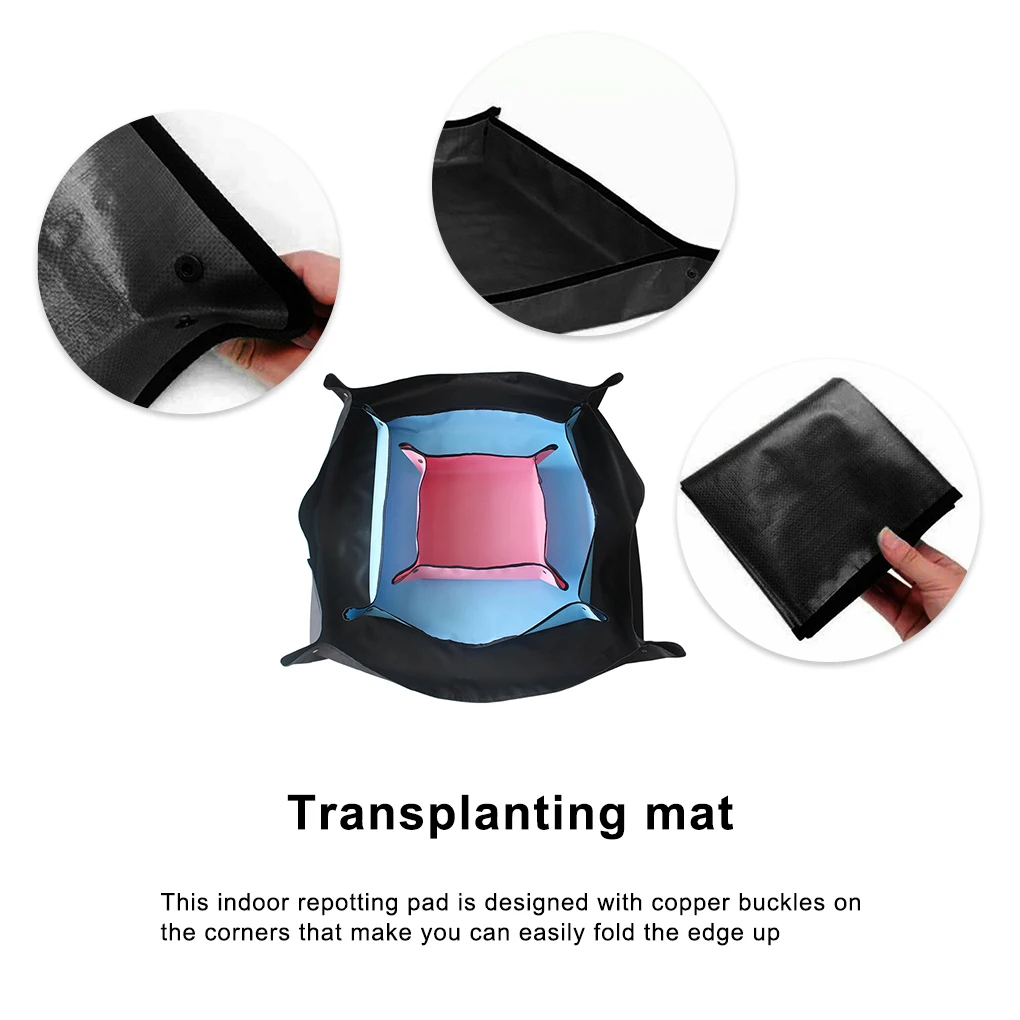 

Planting Mat Oxford Cloth PVC Gardening Potting Pad Waterproof Reusable Flower Gardening Mats Transplanting Foldable Pad