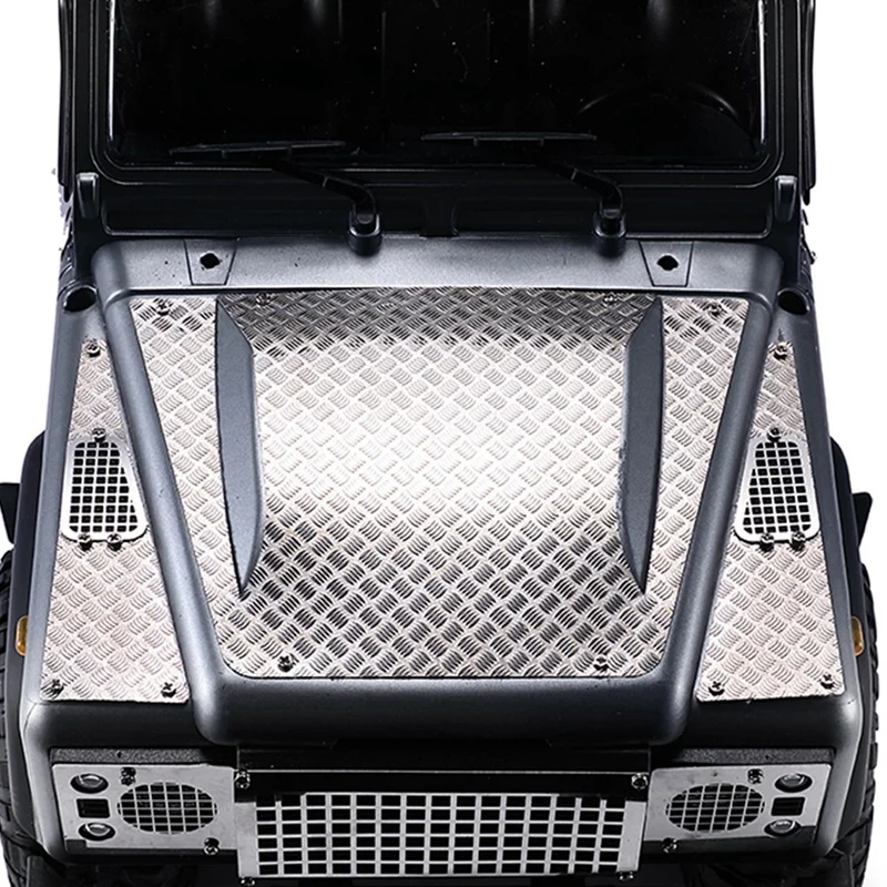 

for MN D90 D99S MN99S Metal Engine Cover Sheet Central Skid Plate of the Hood & Front Sun Visor Rain Shield Shade Board