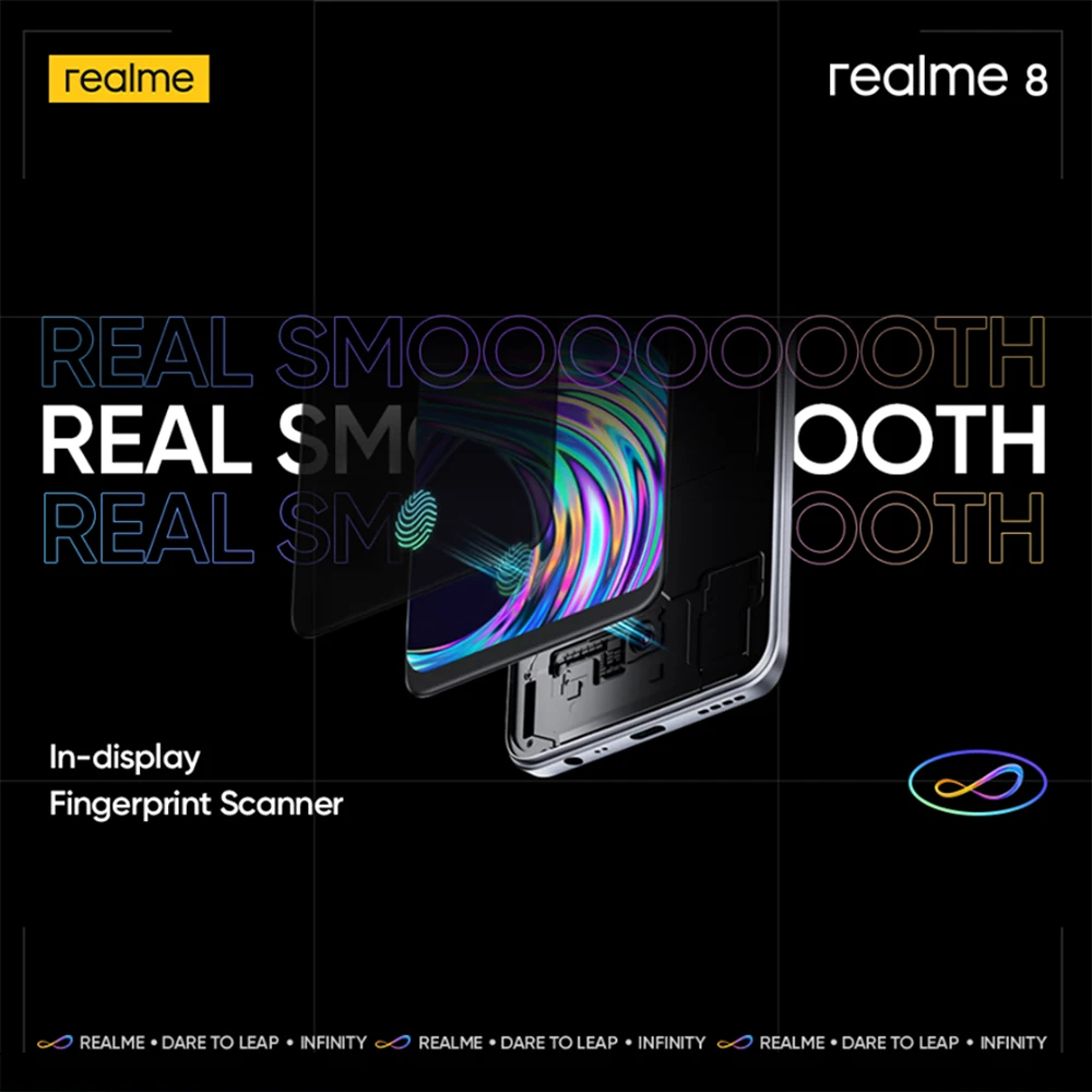 

In Stock realme 8 6GB RAM 128GB ROM 30W Charge Mobile Phone Helio G95 Octa Core Smartphone 6.44" AMOLED Display 64MP Quad Camera