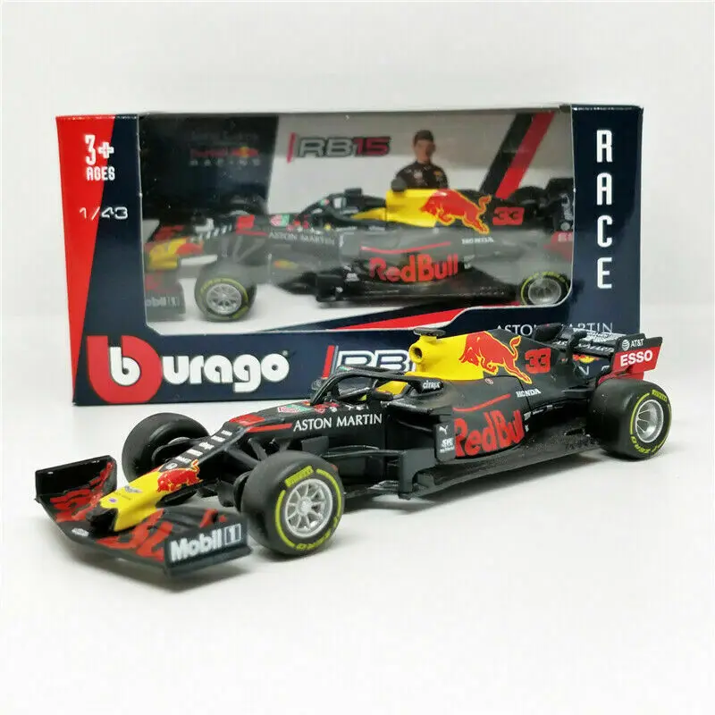 BBURAGO 1:43 2019 Red Bull RB15 Модель гоночного автомобиля #33 Новый в коробке|Наземный