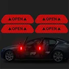 4 шт.компл., автомобильные Светоотражающие Полоски Предупреждение ющие наклейки для Honda Accord Civic CRV CRZ HRV JAZZ Odyssey Pilot Fit, наклейки для городской автомобильной двери