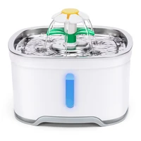 2 4l automatic pet cat water fountain with led electric usb dog cat pet automatic pet drinking fountain dispenser