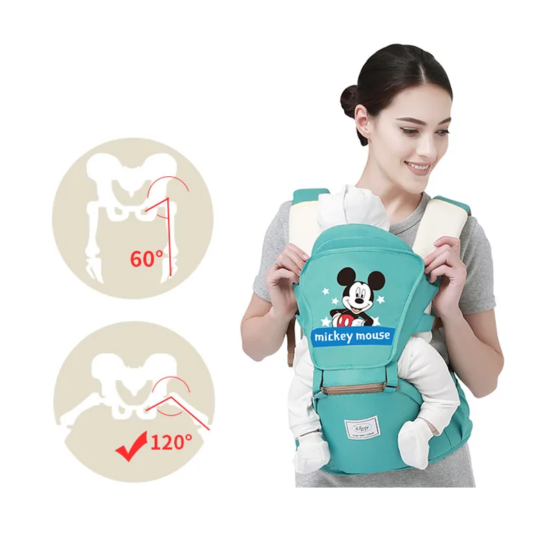 Disney переноска для малышей Микки и Минни Маус эргономичный Хипсит кенгуру детское