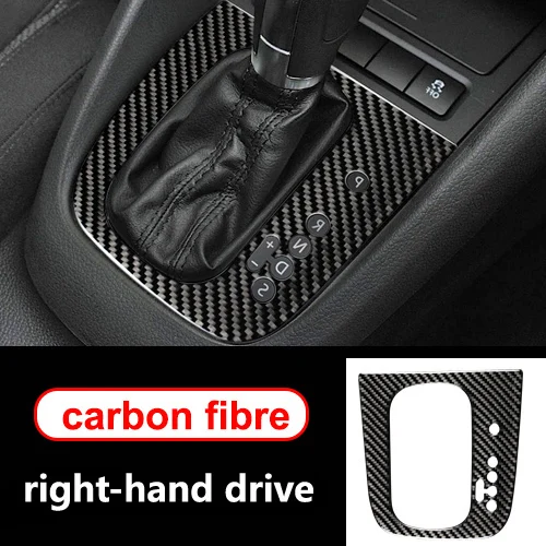 right-hand drive A Для volkswagen golf 6 gti R MK6 аксессуары LHD RHD автомобильный Стайлинг углеродное волокно рулевое колесо Шестерня двери панели внутренние наклейки - Название цвета: right-hand drive A
