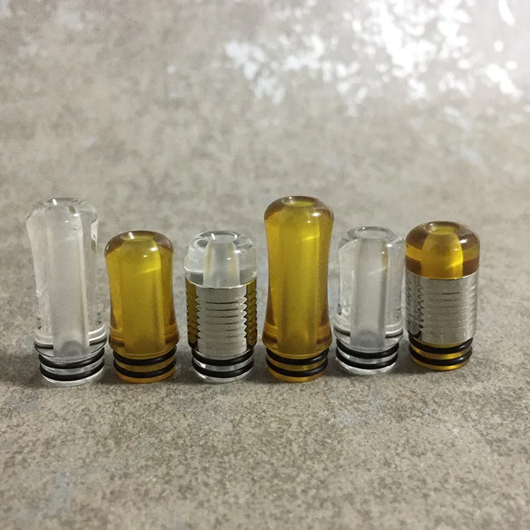 Гладкий полированный ПК пей Ultem 510 MTL капельный наконечник длинный вейп узкое