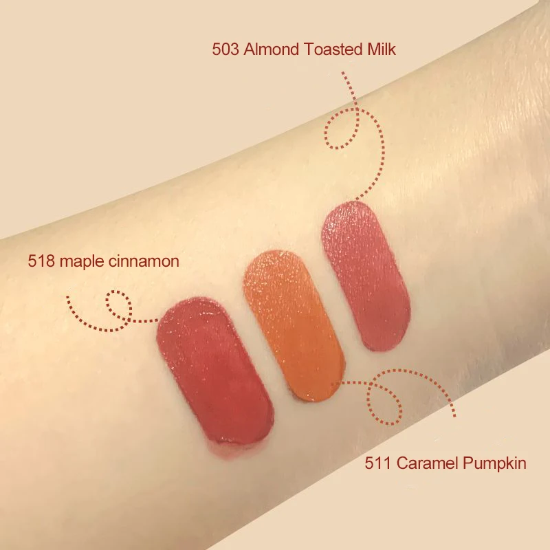 Набор бархатных матовых помад 3 шт./компл. стойкие пикантные губы глазурь