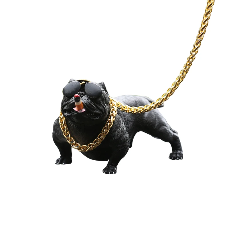 

New Bully Pitbull Dog Car Interior Decoration Dashboard Ornament Fashion Funny Cute Home Decoration Auto Accessories
