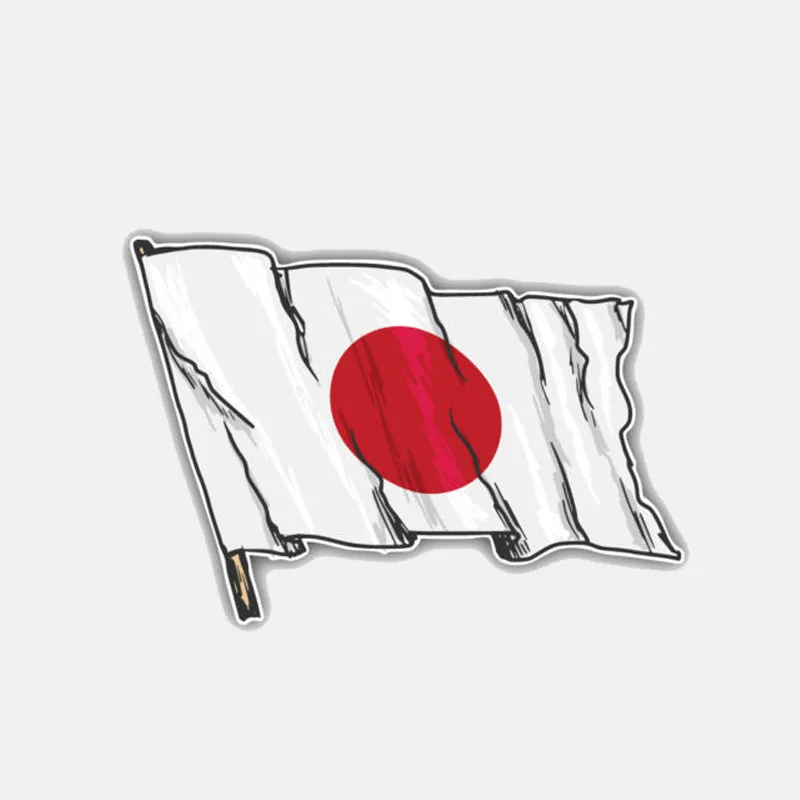 

12x 8cm Personality Japan Flag Car Sticker Motorcycle Helmet Decal PVC
