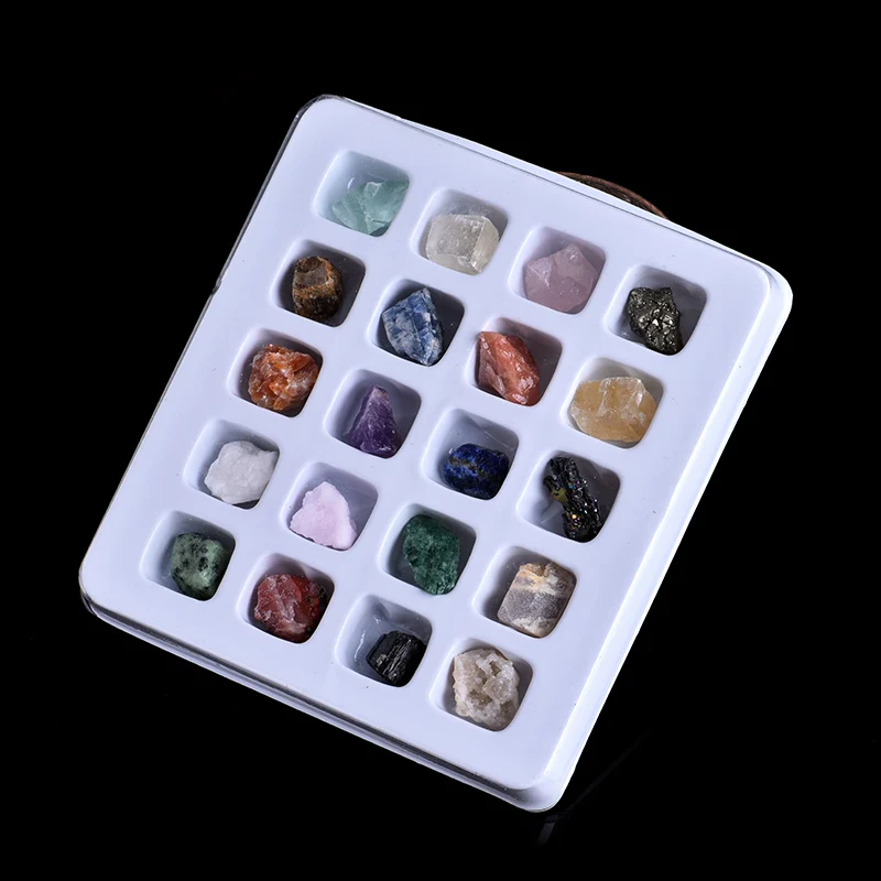 20 в 1 Набор Природный Рок-кристалл минеральное ювелирное украшение для дома