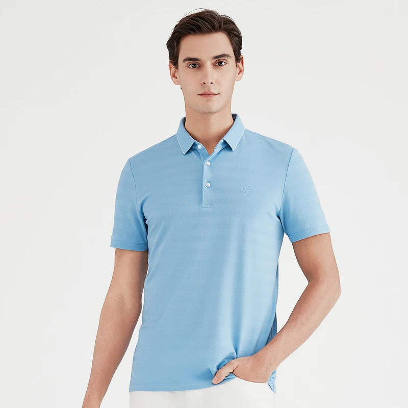 Футболка поло Seven7 мужская с коротким рукавом брендовая однотонная деловая