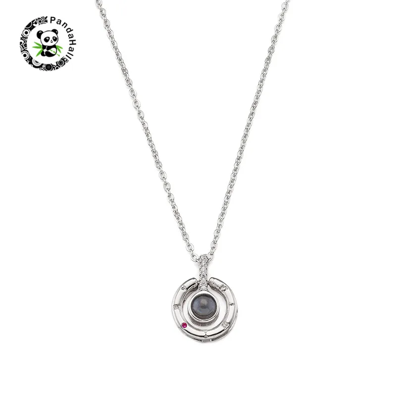 1 шт. латунное ожерелье с подвеской на железной цепочке 2 цвета 3 размера |