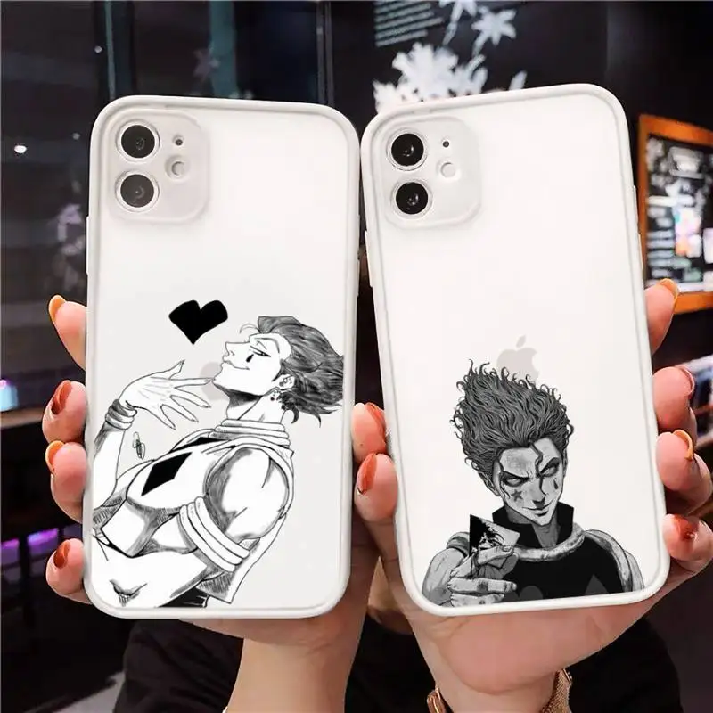 

hunter x hunter Phone Case Clear matte transparent For white iPhone 7 8 x xs xr 11 12 pro plus max mini Funda